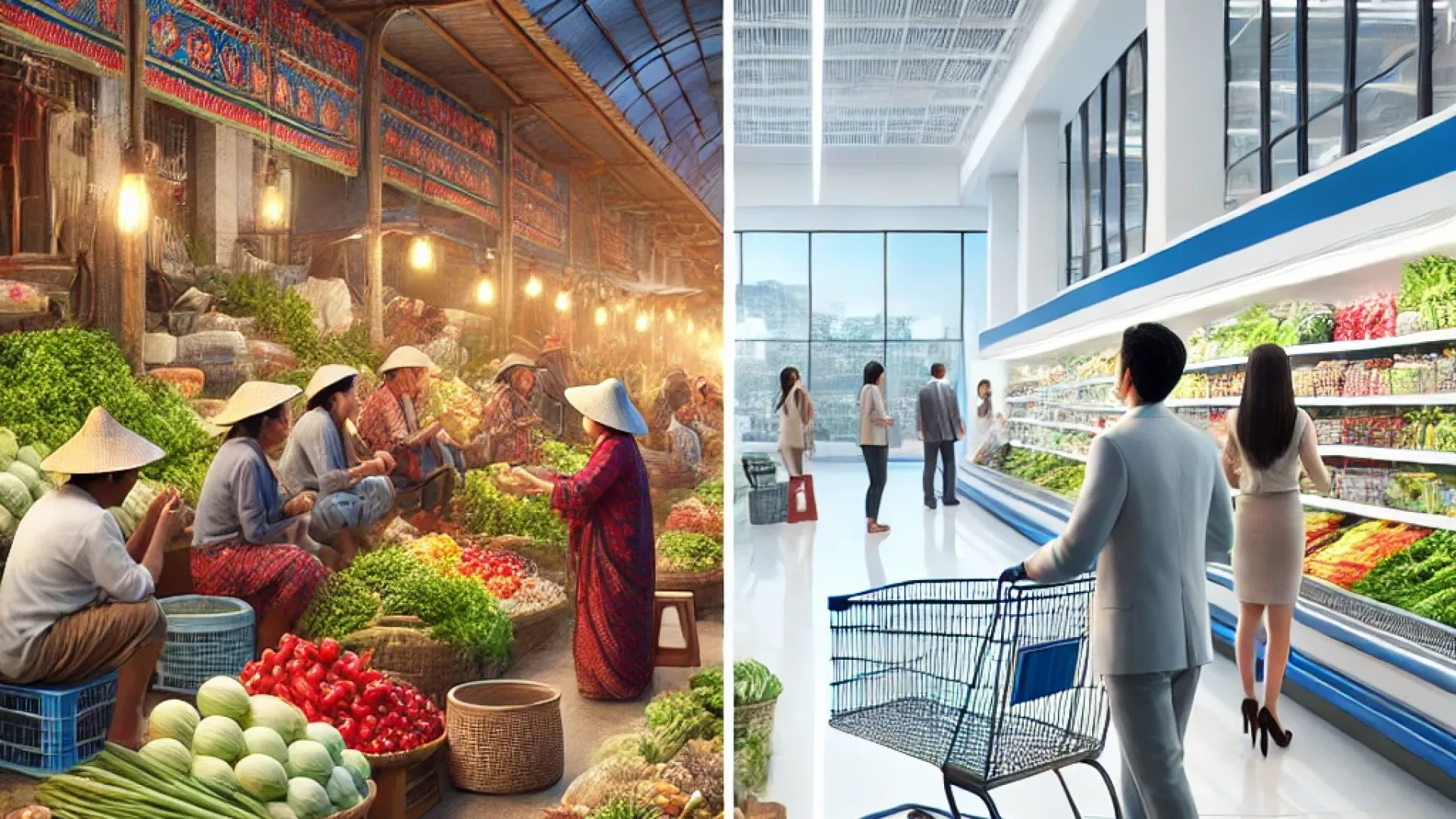 Belanja di Pasar Tradisional vs Supermarket, Mana yang Lebih Untung?