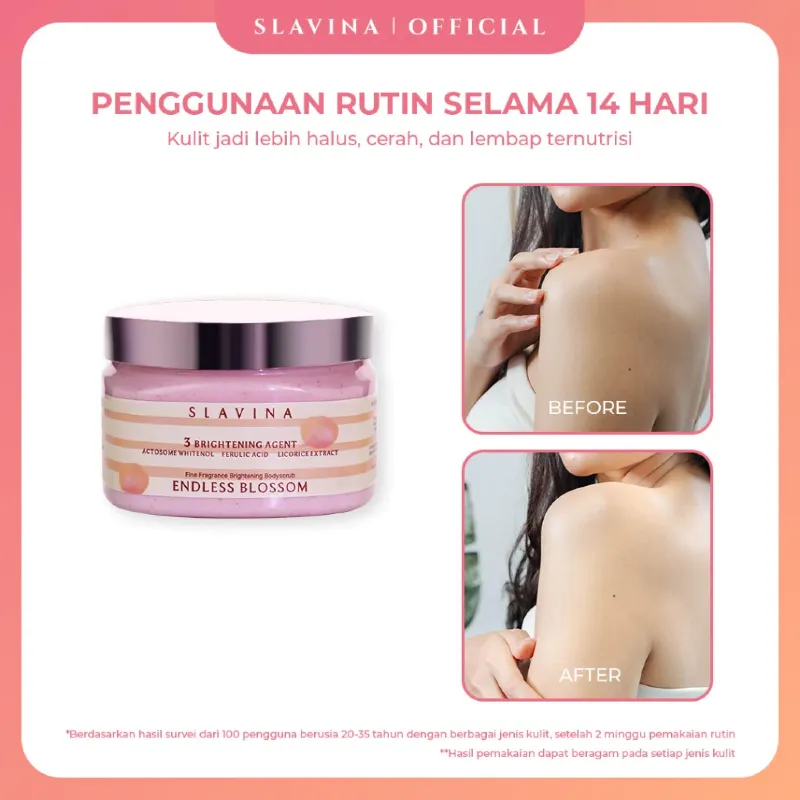 Slavina Organic Rice Body Scrub Endless Blossom