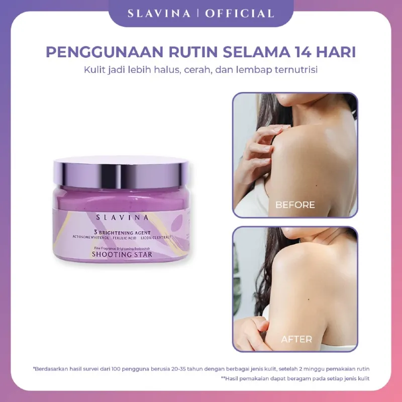 Slavina Organic Rice Body Scrub Shooting Stars 3