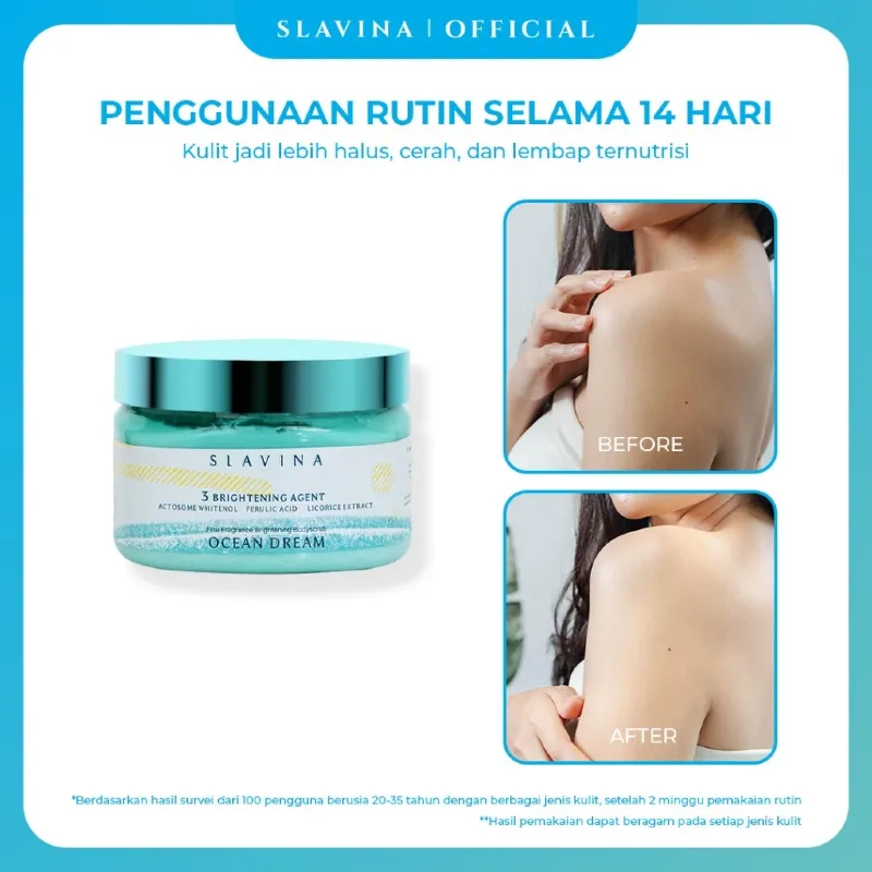 Slavina Organic Rice Body Scrub Ocean Dream 3