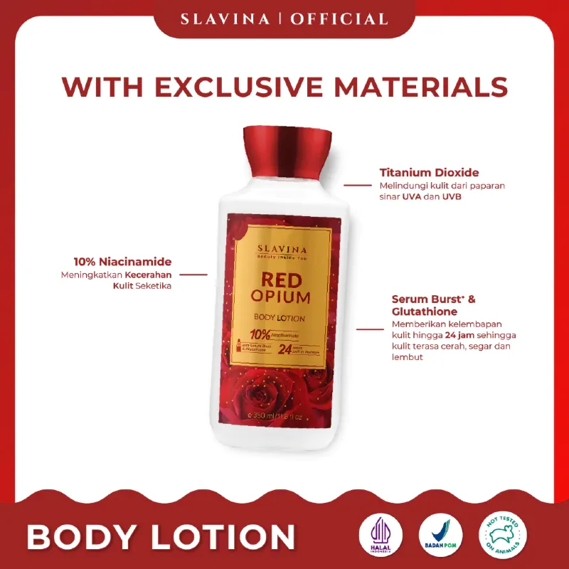 Slavina Body Lotion Red Opium