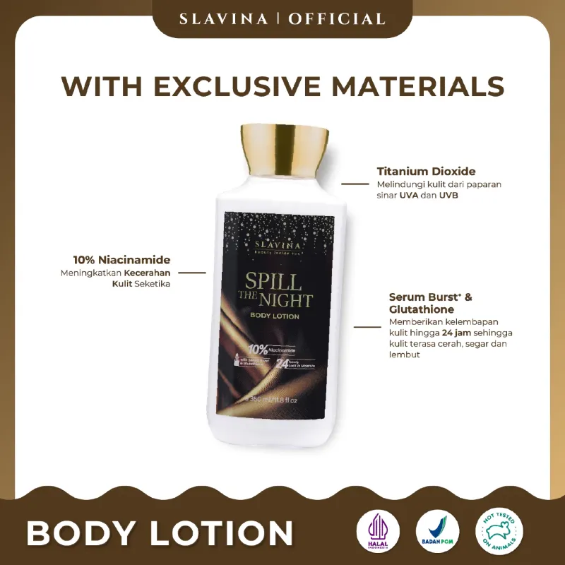 Slavina Body Lotion Spill The Night