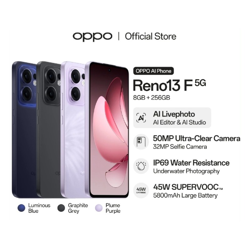 Oppo Reno 13F 5G [8GB + 256GB]