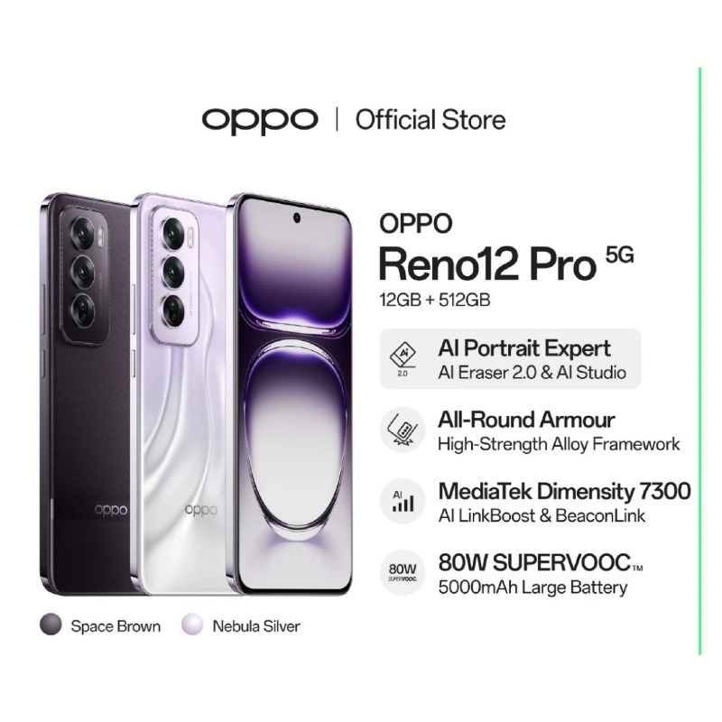 Oppo Reno 12 Pro 5G [12GB + 512GB]