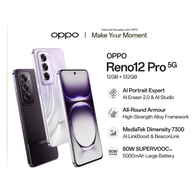 Oppo Reno 12 Pro 5G [12GB + 512GB]