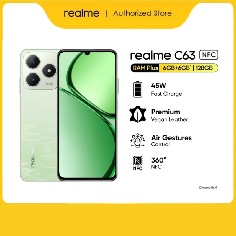 Realme C63 [6GB + 128GB] / [8GB + 128GB]