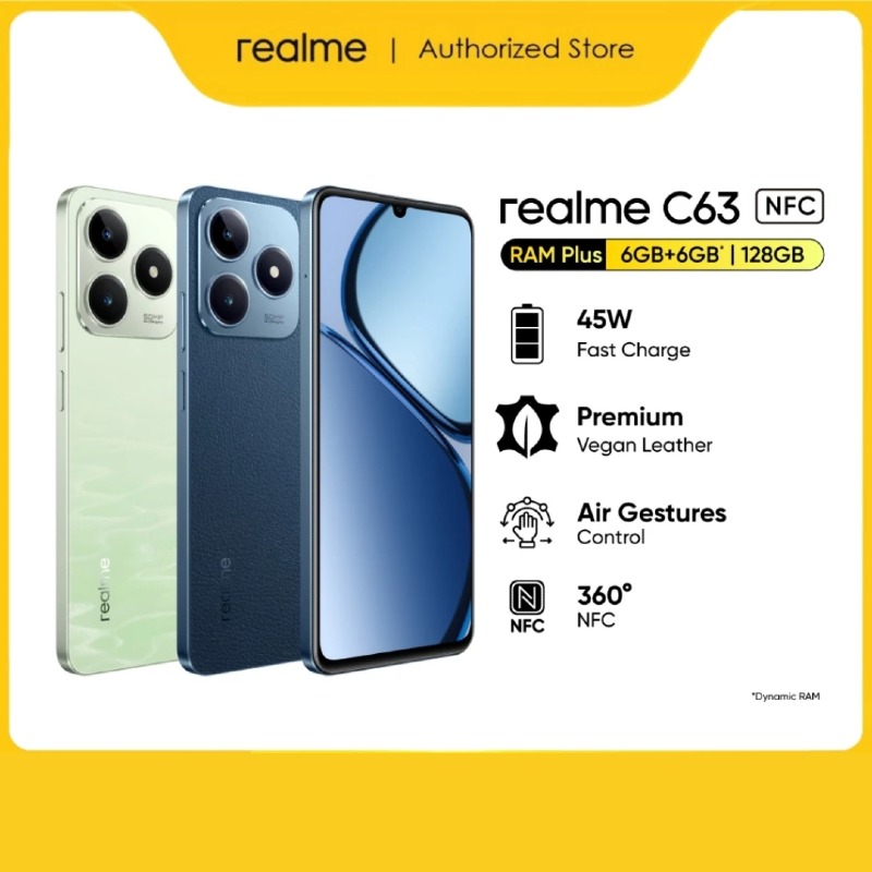 Realme C63 [6GB + 128GB] / [8GB + 128GB]