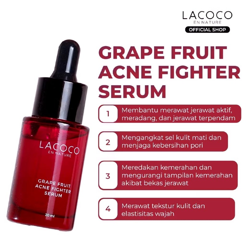 Lacoco Grape Fruit Acne Fighter Serum 