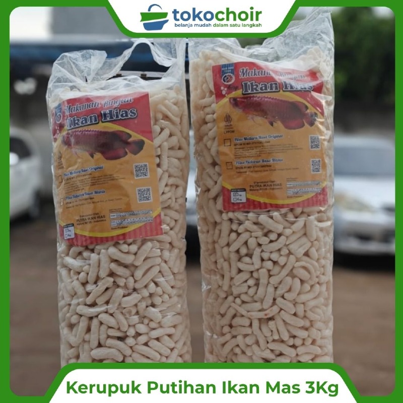 Kerupuk Putihan Ikan Mas 3Kg
