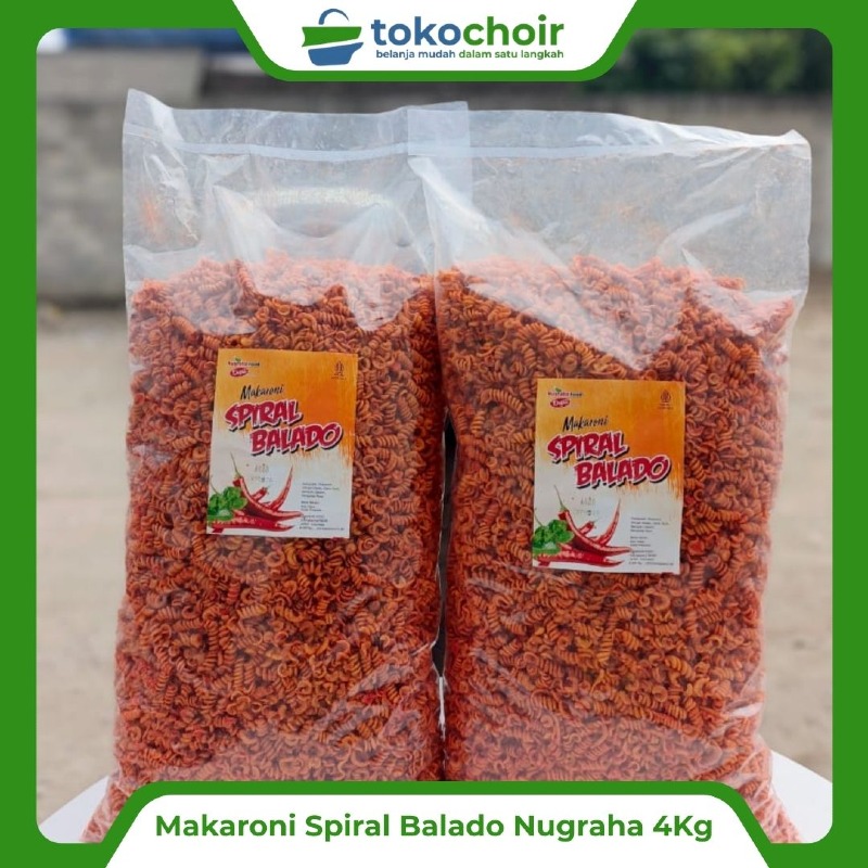 Macaroni Spiral Balado Nugraha 4 Kg