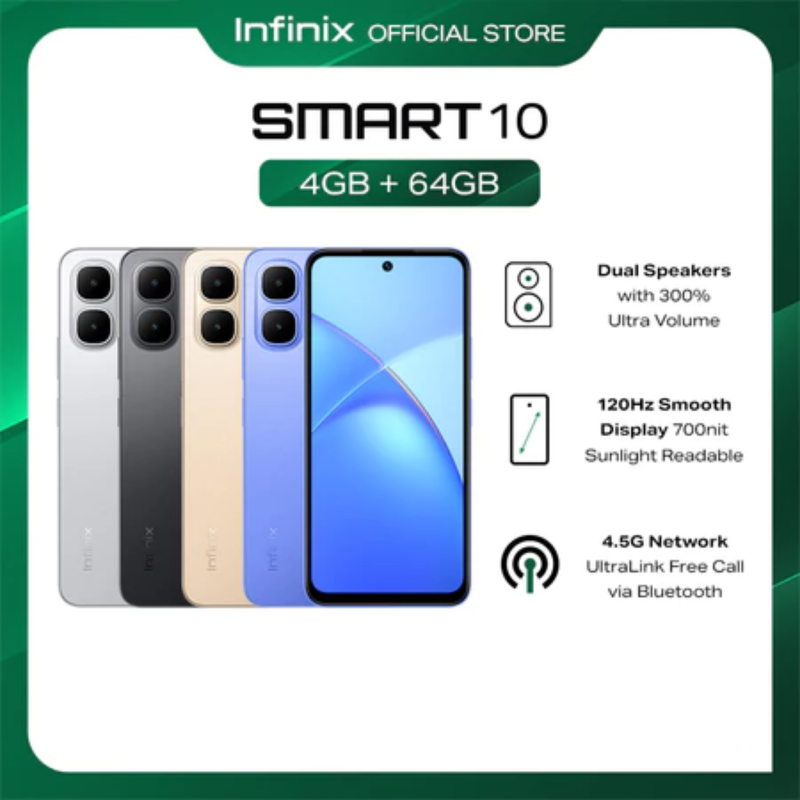 Infinix Smart 10 [4/64GB] & [4/128GB]