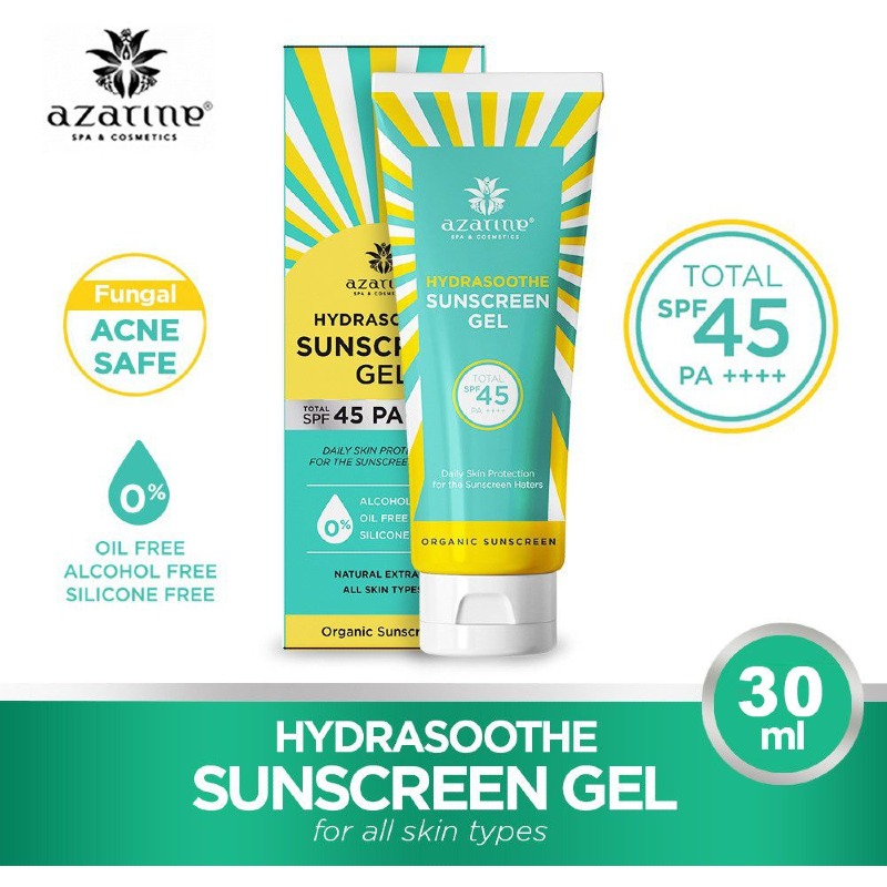 Azarine hydrasoothe sunscreen gel spf 45 pa++++ 30ml
