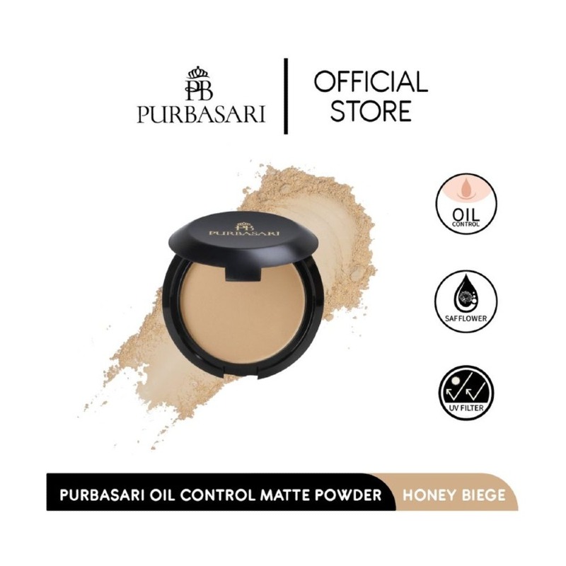 Purbasari matte powder hydra series honey beige 12g