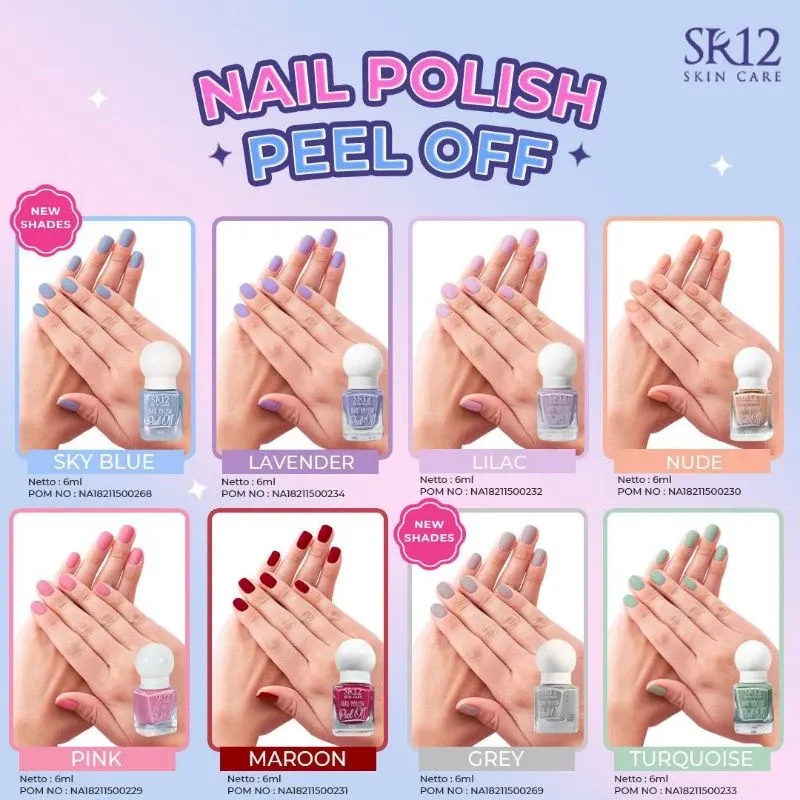  Nail Polish [ Pink, Maroon, Lavender, Sky Blue, Turqoise, Lilac, Nude, Grey ]