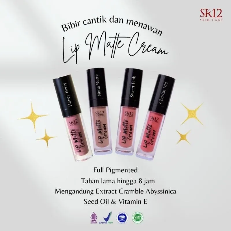  Lip Matte Cream [ Cherish Me, Honey Berry, Nude Berry, Sweet Pink]