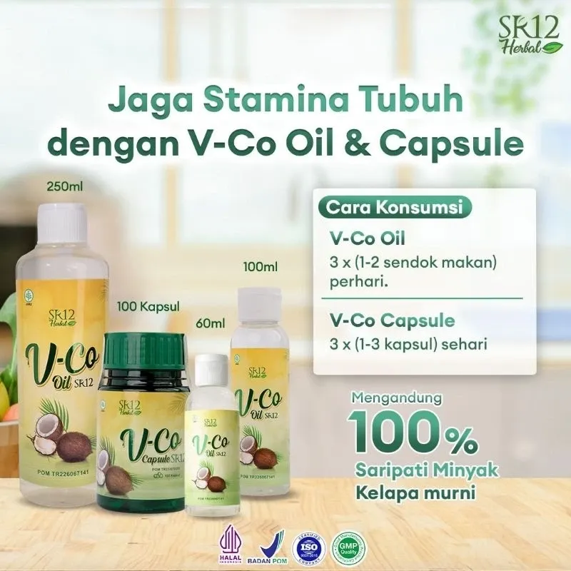 V-Co Oil [60ml, 100ml, 250ml, Kapsul]