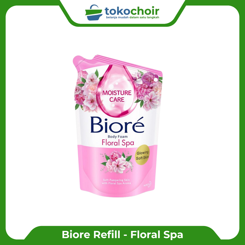 biore body foam refill floral spa 