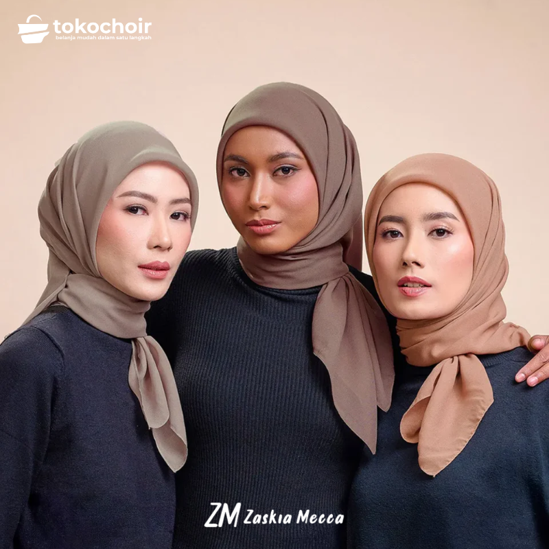 Zaskia Mecca - Sana New Color Hijab Kerudung Segi Empat