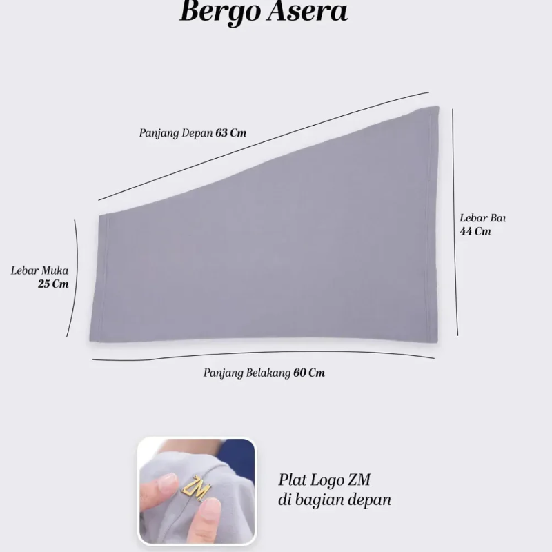 Zaskia Mecca - Asera Kerudung Bergo Instan