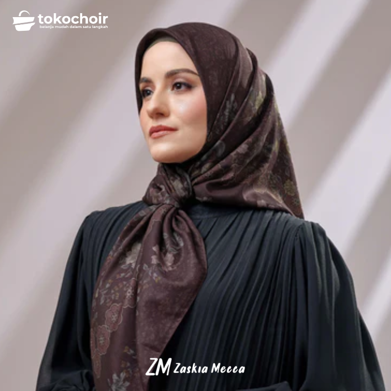 Zaskia Mecca - Paras Primadona Series Ultra Silky Scarf - Hijab Premium Square Motif Kerudung Segi Empat