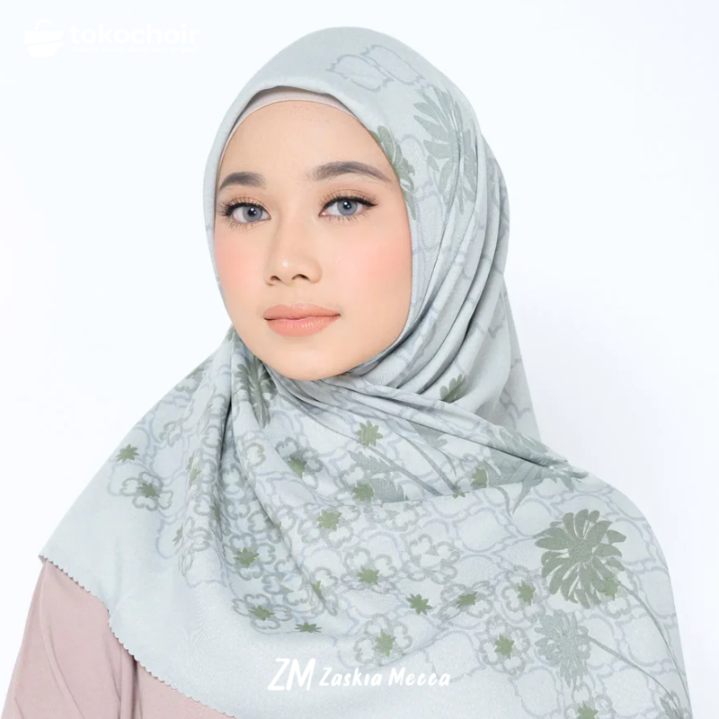 Zaskia Mecca - Bunga Kadupul Scarf Kerudung Segi Empat 