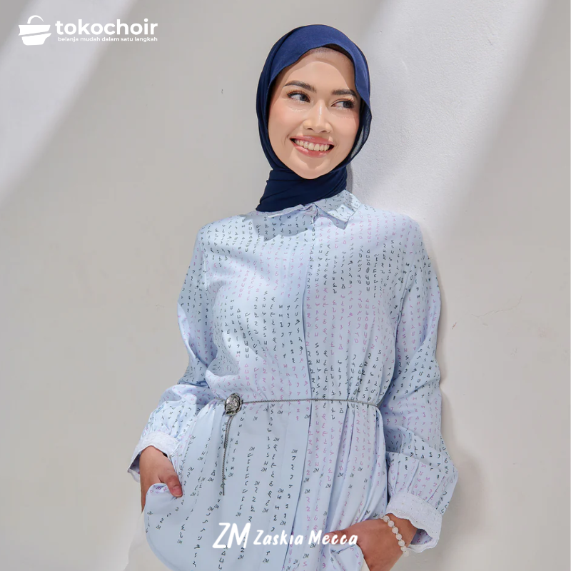  Zaskia Mecca - Mithi Kemeja Wanita - Aksara Nusantara - Aksara Malesung