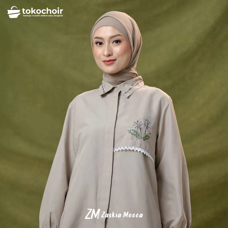 Zaskia Mecca - Kalyna Kemeja Wanita - Romansa Khatulistiwa - Edisi Bunga Wijayakusuma