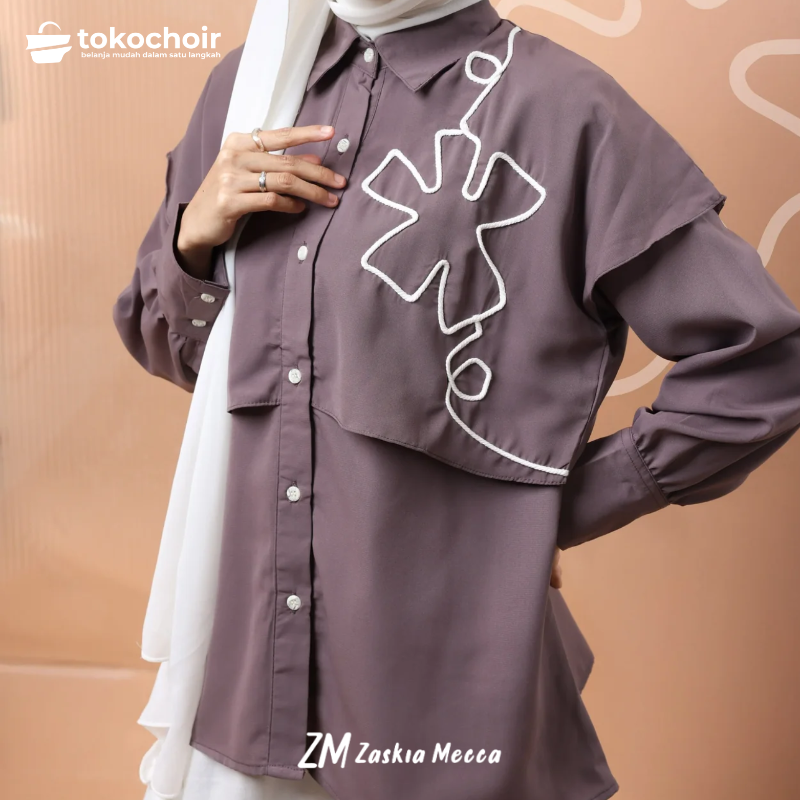 Zaskia Mecca - Cerise Kemeja Wanita - Daily