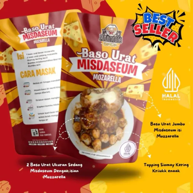 Boci Maknyoss Baso Urat Mozarella Kuah Misdaseum