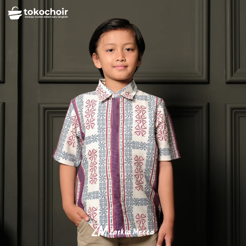 Zaskia Mecca - Mada Kemeja Anak - Monogram Series Lambang | Koleksi Lebaran