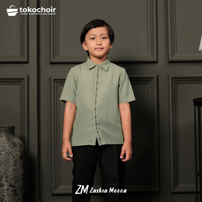 Zaskia Mecca - Kaniz Kemeja Anak - Romansa Khatulistiwa - Edisi Bunga Wijayakusuma