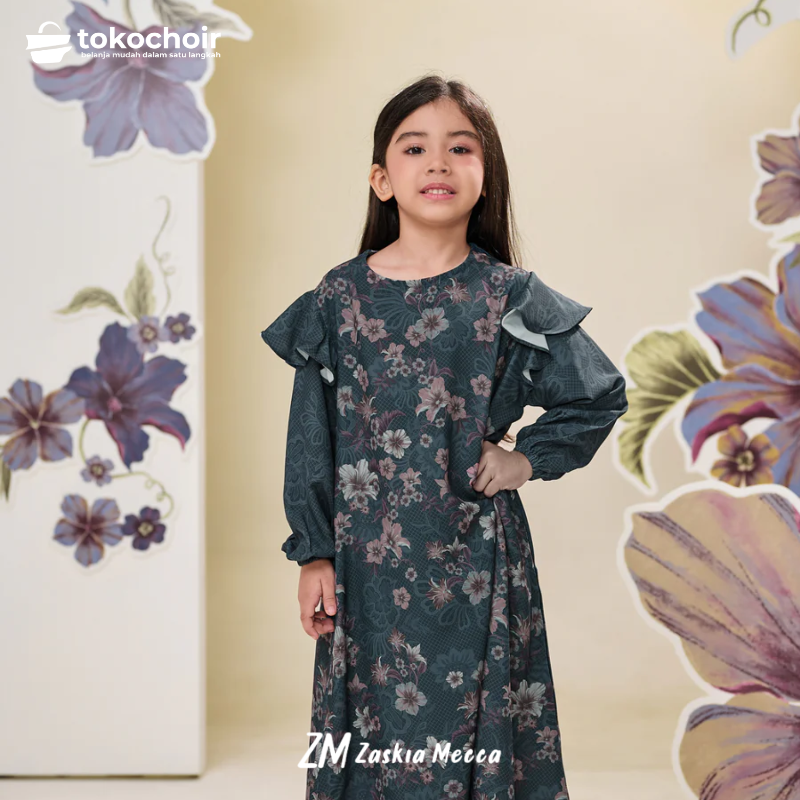 Zaskia Mecca - Taeta Dress Anak - Alkisah - Edisi Timun Mas | Koleksi Lebaran