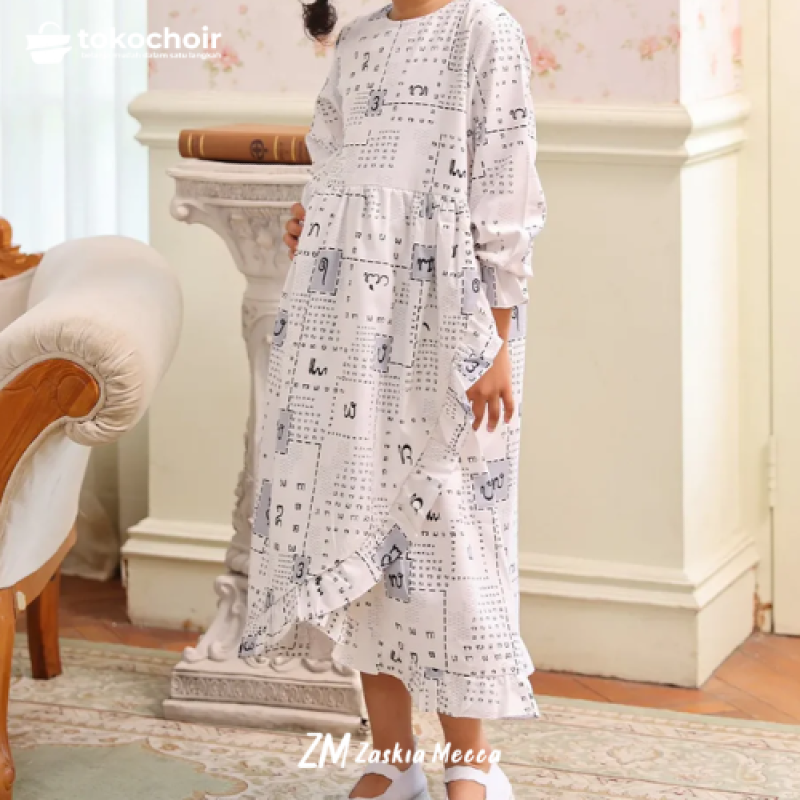 Zaskia Mecca - Jila Dress Anak - Aksara Nusantara - Edisi Aksara Bali