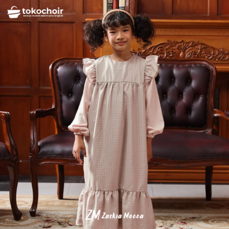 Zaskia Mecca - Eshal Dress Anak - Edisi Senandung Alam | Koleksi Lebaran