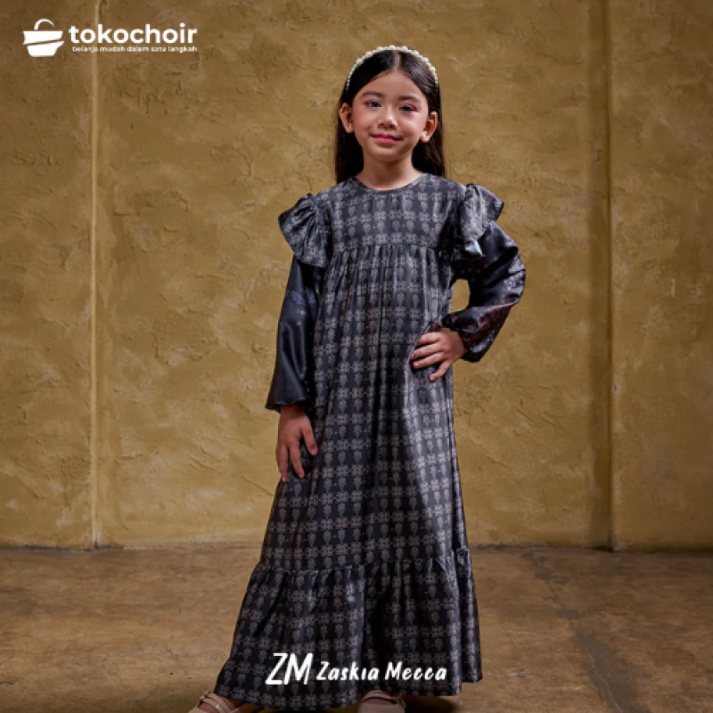 Zaskia Mecca - Karuny Dress Anak - Teman Serumpun - Edisi Kamboja | Koleksi Lebaran