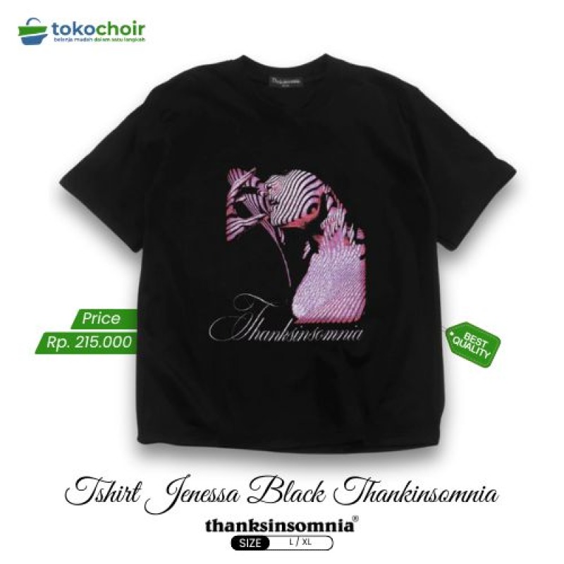 Tshirt Jenessa Black Thankinsomnia