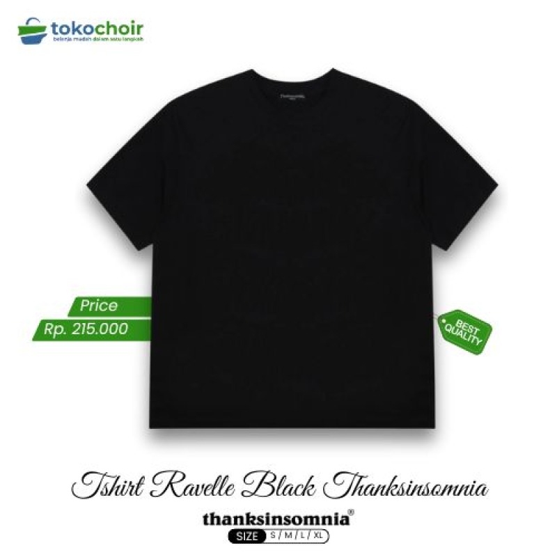 Tshirt Ravelle Black Thanksinsomnia