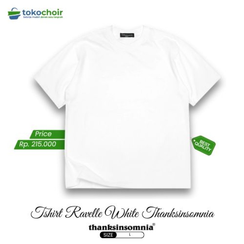 Tshirt Ravelle White Thanksinsomnia