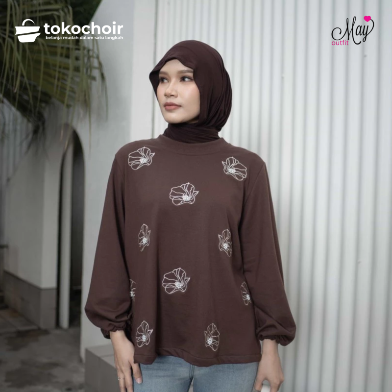 Mayoutfit Khari Blouse | Blus Atasan Bordir Payet Floral Beads Embroidery