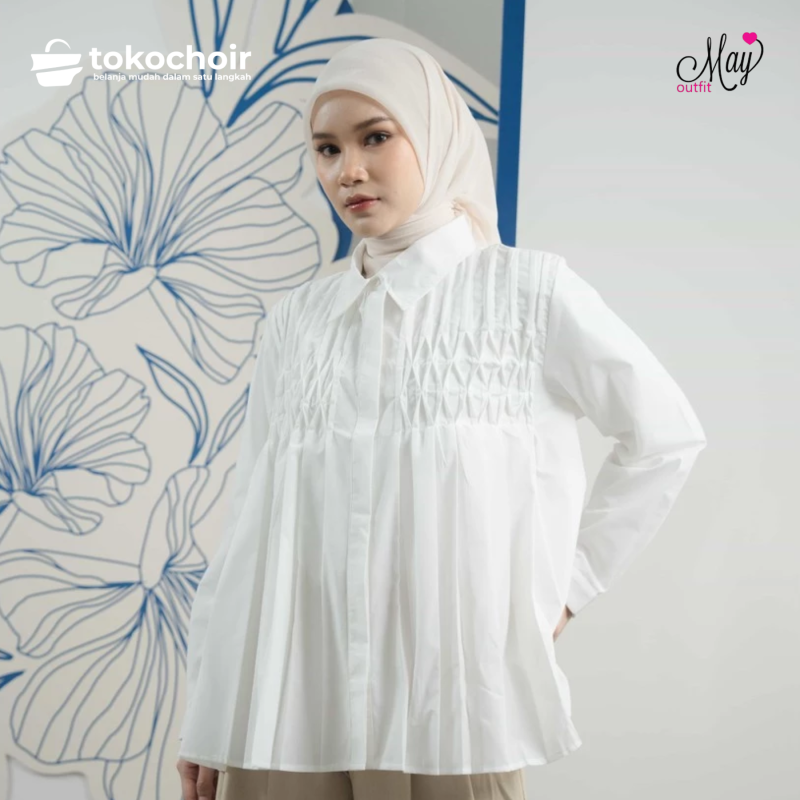Mayoutfit Illene Shirt | Atasan Kemeja Poplin Wanita