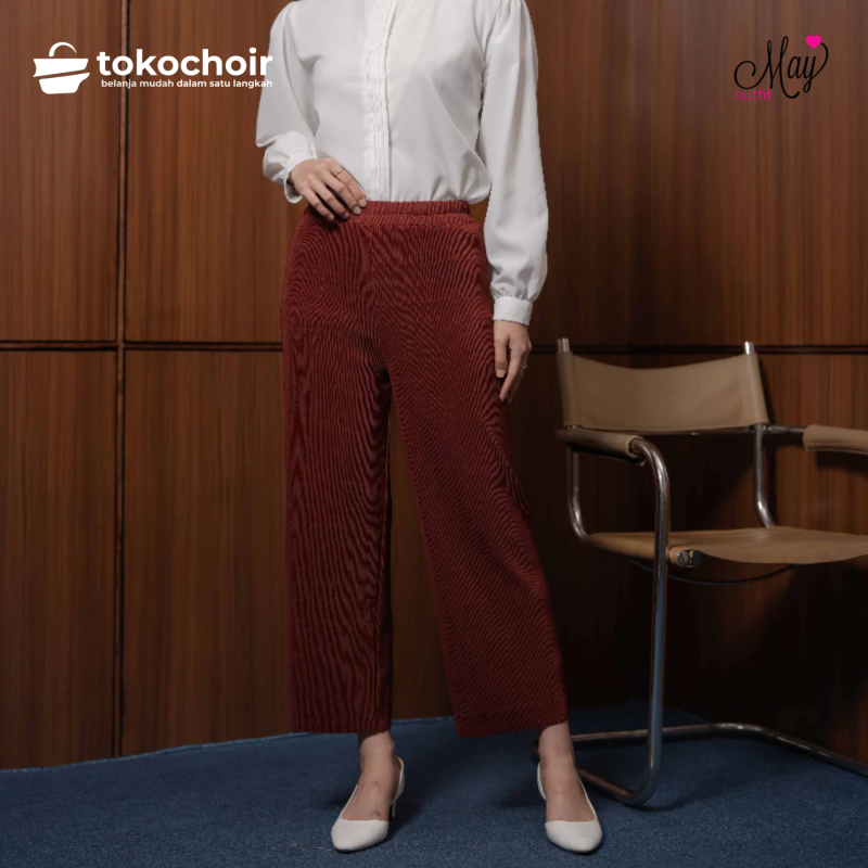 Mayoutfit Mini Pleated Cullote | Best Seller Celana Kulot Plisket Wanita S to XXL