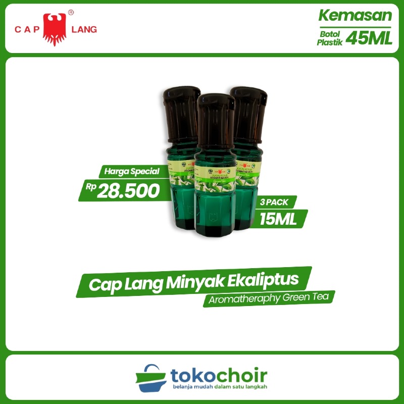 Minyak Ekaliptus Aromatheraphy Green Tea (3 x 15ml)