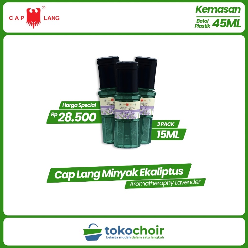 Minyak Ekaliptus Aromatheraphy Lavender (3 x 15ml)