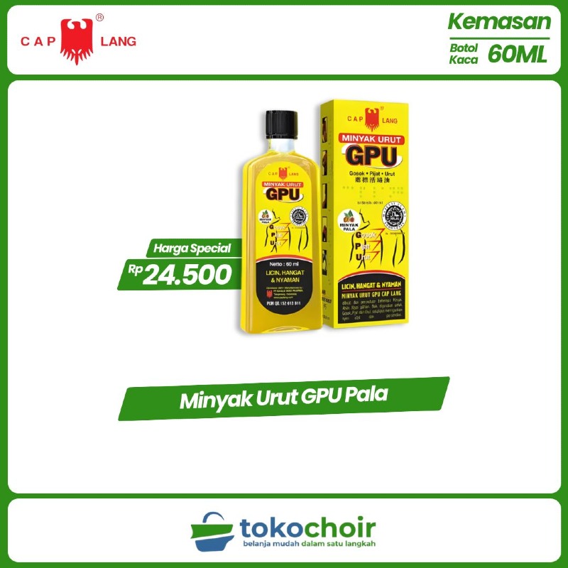 Minyak Urut Gpu Pala 60ML