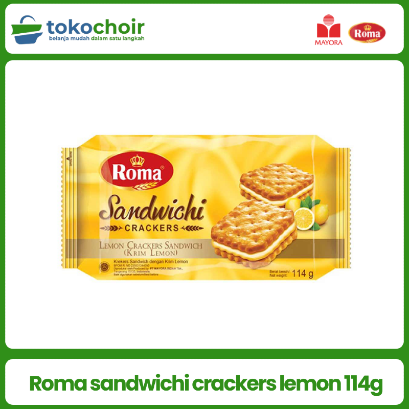 Roma sandwichi crackers lemon 114g