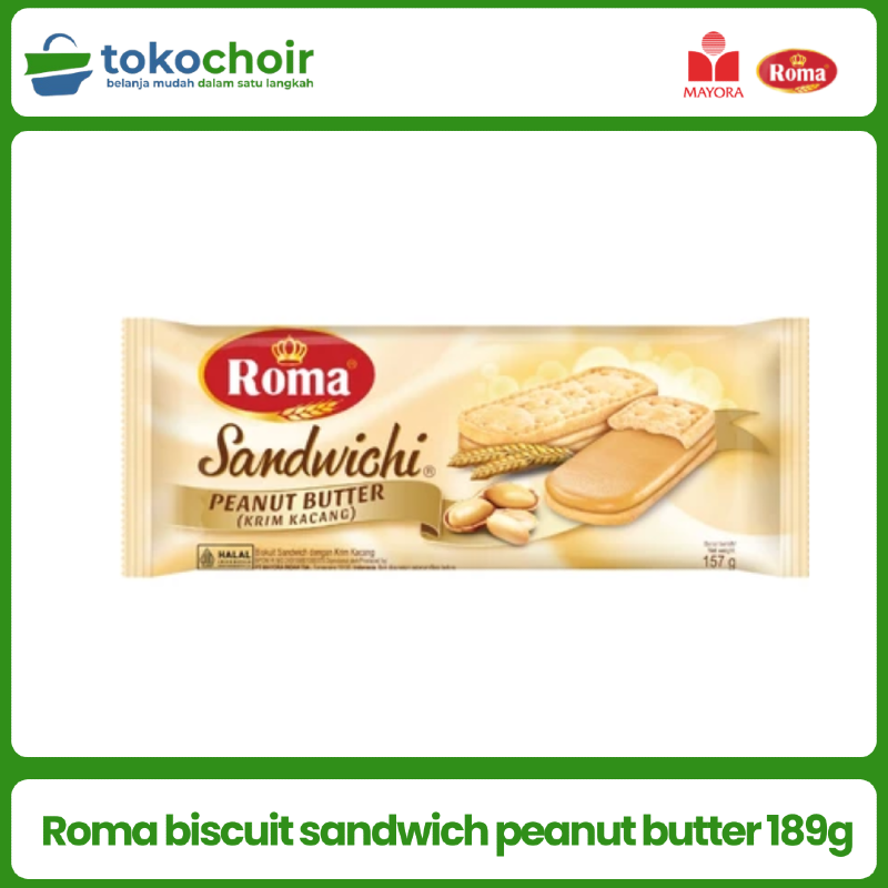 Roma biscuit sandwich peanut butter 189g
