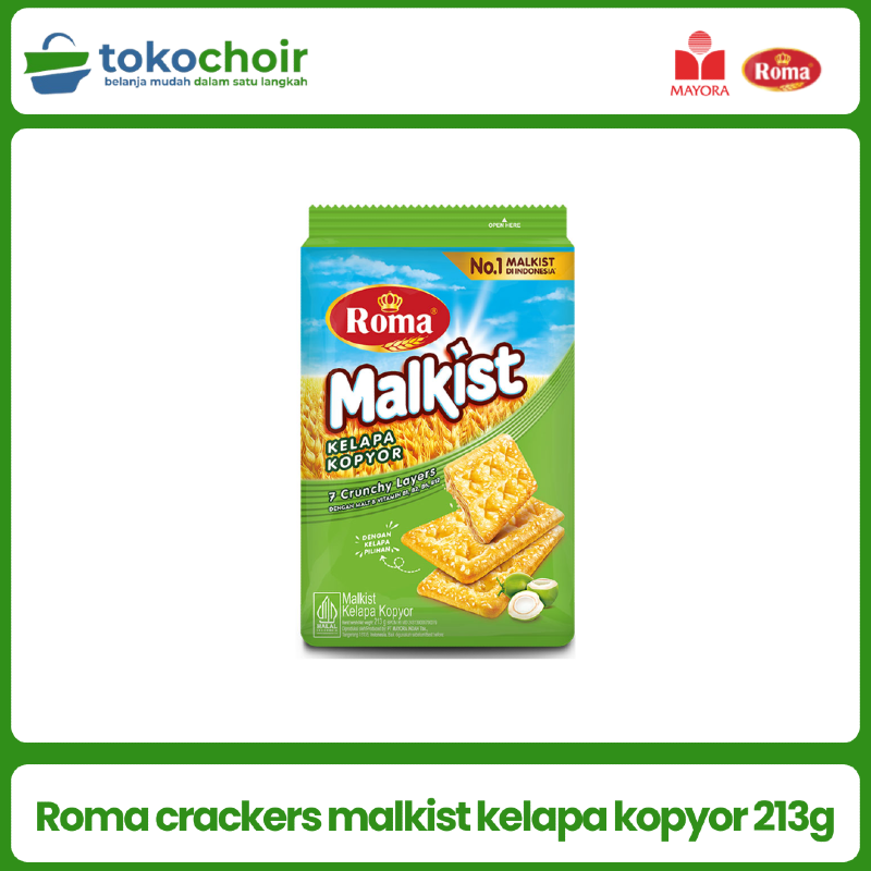 Roma crackers malkist kelapa kopyor 213g