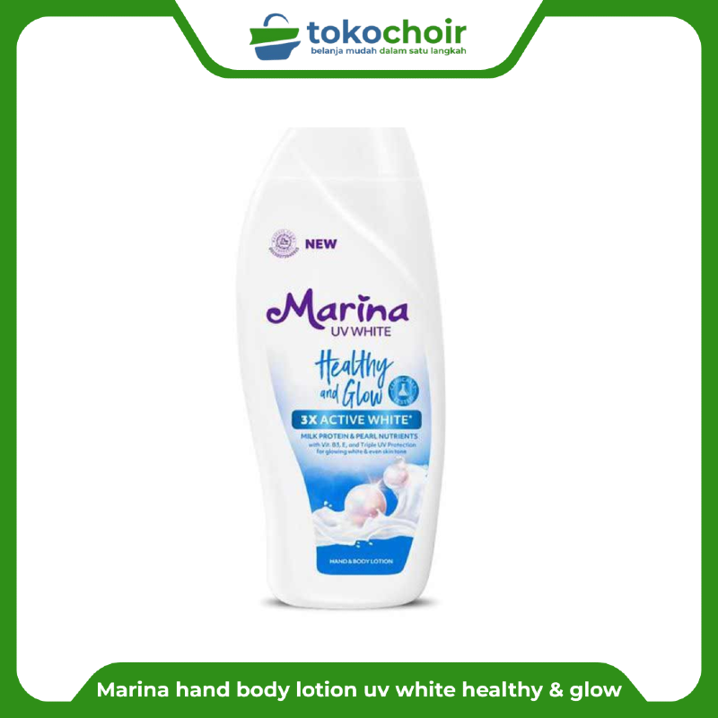 Marina hand body lotion uv white healthy & glow 185ml