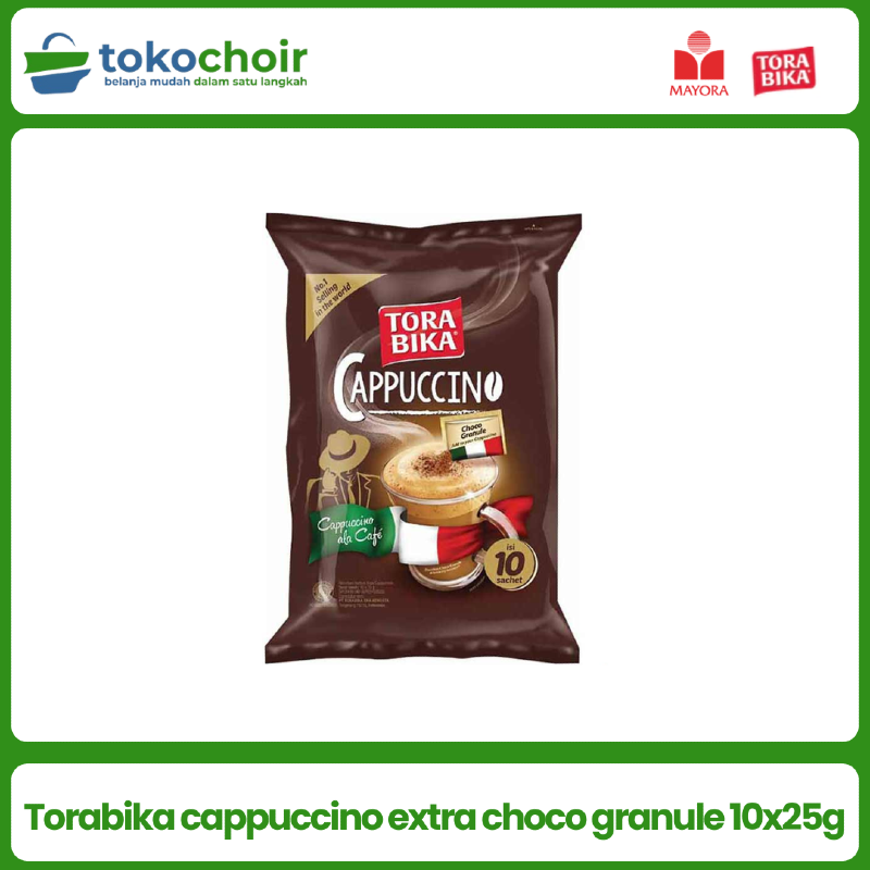 Torabika cappuccino extra choco granule - Isi 10pcs