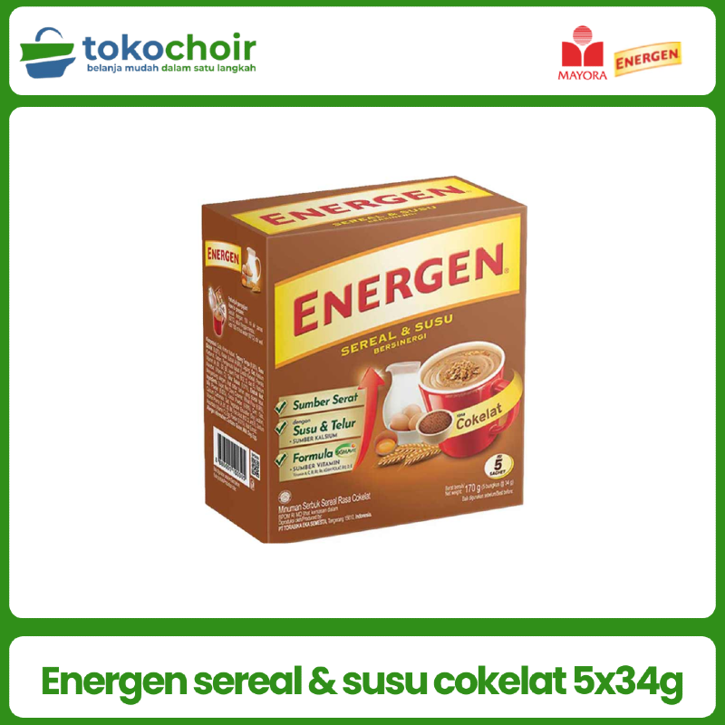Energen sereal & susu cokelat - Isi 5pcs 